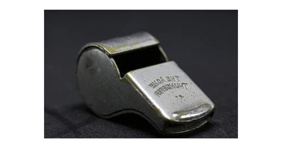Image of a referee's whistle